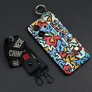 Phone Case Compatible with Tecno Spark30C 5G/POP9 5G, Shockproof Anti-dust Wristband Waterproof Protective Ring Dirt-Resistant Lanyard Durable