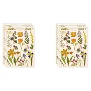 6x Cavallini Paper Poster Prints/Gift Wrap Wall Art 50x70cm Pressed Flowers