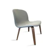 Modern Furniture LOTTIE 62x78cm Lounge Chair - Walnut & Grey