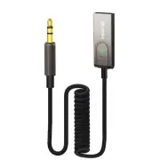 Bluetooth 5.3 to Aux Adapter for Car, USB to TRS 3.5mm Bluetooth Receiver add...