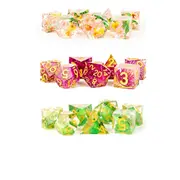 [Metallic Dice Games] MDG Handcrafted Sharp Edge Resin Dice Set - Frog Dice