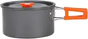 Aymzbd Camping Pot Cookware Compact Lightweight Non Stick Practical Camp Stockpot Saucepan for People Barbecue Trips Picnics, 15cmx15cmx9cm