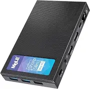 MeLE Mini PC Quieter 4C - 12th Gen N100, Fanless PC, 8GB RAM, 256GB ROM, Windows 11 Pro, 2.4/5G Wi-Fi, Full-Functional USB-C, 4K Triple Display Desktop PC on Home, Office, Education, Astrophotography