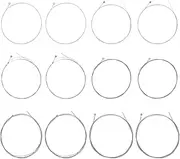 SG Store 2 Set 2220 Nickel-Wound Electric Guitar Strings Hex Shaped Steel Core Wire Replacement for Most Electric Guitars Sliver (11-48 Gauge)