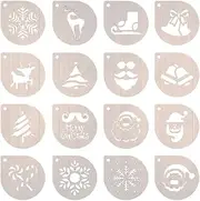 Generic Coffee Cake Decorating Stencils Latte Art Stencils,Foam Coffee Art Template, Coffee Stencils for Oatmeal Cupcake Mousse Cake