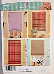 Simplicity Pattern 4105 Christopher Lowell Window Shades Sewing Craft Project H