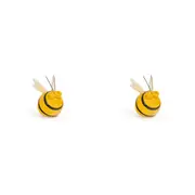 2PK A.FRESCO Buzz Bee Garden Insect Hanging Decor Small 16.5x26.6cm Yellow