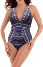 Miraclesuit Multicolor Odyssey One Piece Swimsuit Women's Size 10 L16060