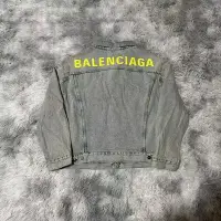 在飛比找Yahoo奇摩拍賣-7-11運費0元優惠優惠-Balenciaga巴黎世家Logo牛仔外套
