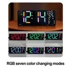 Dual Alarm Functionality in a Stylish 39CM Colorful LED Wall Clock Design