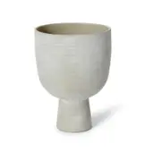 E Style Alora 25cm Ceramic Plant/Flower Vase Decor - Soft Grey