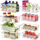 Simplehouseware 8 Pack Clear Fridge Organiser Pantry Storage Containers