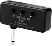 Miniature Electric Guitar Amplifier Bass Guitar Headphone Amp Portable Abs Heat Resistant Stylish Design
