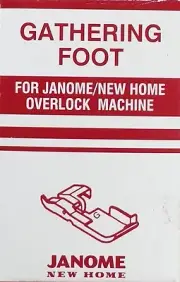 Janome Gathering Foot - Overlocker, Serger, Ruffles, Heirloom Puffing, Snap On