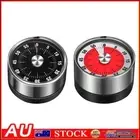 Visual Stopwatch Clock Stainless Steel Mechanical 60-Minute for Reading/Office