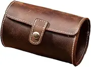 VERDANVERSE Slots Watch Packing Box Vintage Travel Organizer for Couples Elegant Jewelry Box with Smooth Touch and Durable Craftsmanship for Displaying and Protecting Watches