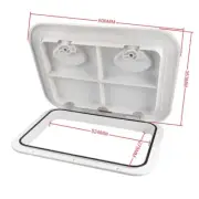 Marine Boat Access Hatch 606 x 353mm RV Caravan ABS Hatch Replacement White