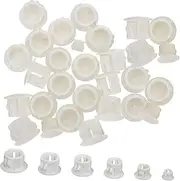 ETHZZLE 120pcs Assorted Screw Holes Plugs Plastic Furniture Hole Plugs Door Cap