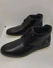 NEW Tommy Hilfiger Nyo Lace Up Chukka Boots - Black Size 10M