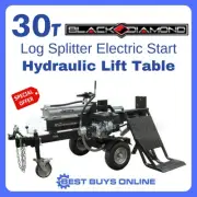 Log Splitter 30 Ton Petrol 6.5 HP Lifting Table E/Start - Genuine Millers Falls