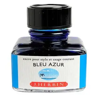 法國J. Herbin 30ml鋼筆沾水筆墨水/ 碧空藍 eslite誠品