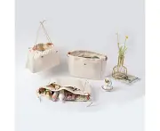Women'S Bag Liner Bag Portable Cosmetic Bag Make Up Bag-Khaki