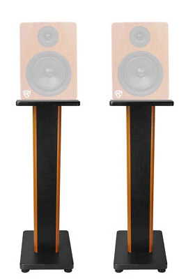 (2) Rockville 28" 2-Tone Studio Monitor Speaker Stands For Rockville DPM8C