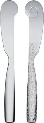Alessi "Dressed" Butter Knives in 18/10 Stainless Steel Mirror Silver