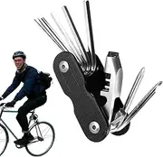 Cycling Tools | Cycle Tire Repair Kit - Handy Chain Remover with Screwdrivers Lightweight Folding Repair Gadget for Travel & Camping