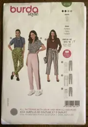 New BURDA Misses Trousers Pants Pattern No. 6110 Size 8-18