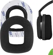 Geekria Comfort Velour Replacement Ear Pads for Astro A10 Gaming Headset Headphones Ear Cushions, Repair Parts (Black)