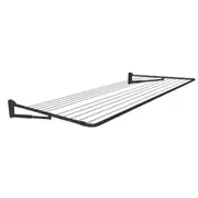Single Folding Frame Clothesline Quick Lock Anthracite Black Fold Down Everyday