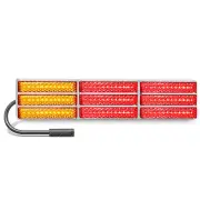 LED Autolamps Stop Tail Indicator Light Chrome Bracket LHS 6 Core Plug Bulk