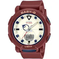 在飛比找森森購物網優惠-CASIO BABY-G 復古色調大錶徑計時錶/酒紅/BGA