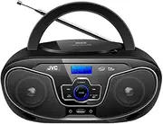 JVC Portable Bluetooth CD Player Boombox/USB/MP3/FM Radio/LCD Display 2X 4W Speaker