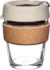 Keepcup 12Oz Reusable Coffee Cup. Toughened Glass Cup & Natural Cork Band. 12-Ou