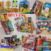 Ukrainian Snack Box Set Chocolate Candy Sunflower Seeds Mivina Halva Wafers TOP