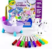 CRAYOLA 747346 Scribble Scrubbie, Peculiar Pets Play Set, Kids, Includes 4 Pet Figurines, Colour & Clean Adorable Little Pets, Collect Them All!