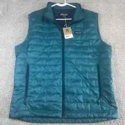 Patagonia Men's Size XL Nano Puff Vest Primaloft Full Zip Insulated Quilted Teal
