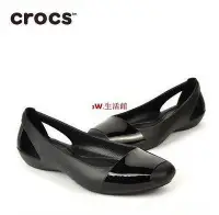 在飛比找Yahoo!奇摩拍賣優惠-新品 熱銷 Crocs 卡駱馳 仙安娜 休閒鞋 圓頭 平底鞋