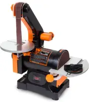 2in1 Belt Sander 1x30in with 5in Sanding Disc 80-Grit 100-Grit Belt Heavy Duty