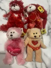Valentines, Love Skansen Beanie Kids Bears x 4 - Monster, Cupid, Cherub, Smitten