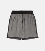 [Jade Swim] Jade Swim Sheer high-rise shorts L/XL blue
