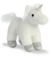 8 Inch Mystic White Unicorn Plush Stuffed Animal with Sound by Aurora