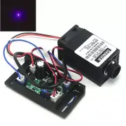 Violet/Blue 100mW 405nm Focusable Dot Laser Diode Module 12V Driver TTL Fan