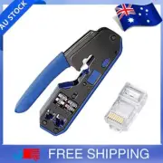 RJ45 EZ Crimper Cat5e 6 7 HD Pass Through Network Connector Crimping LAN Tool ZQ