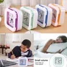 Quartz Alarm Clock Night Light Tick Snooze Small Bedside Clocks Gift