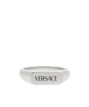 Versace Logo Engraved Ring 11,13,25,21 White