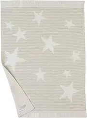 Barefoot Dreams CozyChic Cotton Star Stroller Blanket, 30" X 40" (Gray)
