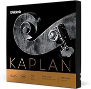 D'Addario Kaplan Bass Strings - Full Set - K610 3/4M - For Upright Bass, Double Bass - 3/4 Scale, Medium Tension